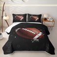 thumbnail image 1 of Erosebridal Splatter Football Quilt Full, Cartoon Ball Print Full Bedspread Sets for Boys and Girls, 3 Pieces, 1 of 7