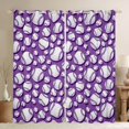 thumbnail image 1 of Erosebridal Sport Baseball Lover Curtains Pack of 2 (42x84 Each) for Girls Boys,Ball Gamer Curtains Blackout for Kids Teens,Luxury Bedroom Decor, 1 of 6