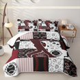 thumbnail image 1 of Erosebridal Sport Baseball Plaid Twin Quilt Set for Boys,Ball Gamer Twin Coverlet Set for Teens, 1 of 7