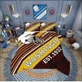 thumbnail image 1 of Erosebridal Sport Football Comforter Sets,Stripes Comforters & Duvets,Room Decorative (Washington),Reversible,Breathable,2pcs, 1 of 7