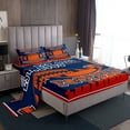 thumbnail image 1 of Erosebridal Sport Football Sheet Set Twin,Ball Game Bedding Sets Twin Size,Rugby Room Decorative(Denver),3pcs, 1 of 7