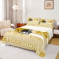 thumbnail image 1 of Erosebridal Sport New Orleans Rugby Sheet Set Twin,Ball Game Bedding Sets Twin Size,Football Room Decorative,Breathable,3pcs, 1 of 6