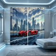 thumbnail image 1 of Erosebridal Sports Car Blackout Curtains, City Night Window Curtains Pack of 2 (38x45 Each), 1 of 5