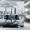 thumbnail image 1 of Erosebridal Sports Car Shower Curtain 72Wx84L, City Night Bathroom Shower Curtain, 1 of 5