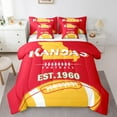 thumbnail image 1 of Erosebridal Sports City Bedding Sets King Size,American Football Comforter Sets with Sheets,Kansas Bed in a Bag King Size For Boys Kids,Super Cozy Room Decoration Reversible,7-Piece, 1 of 7
