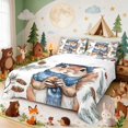 thumbnail image 1 of Erosebridal Squirrel Queen Sheets for Boys Girls, Winter Acorn Queen Sheet Sets, 4pcs 1 Flat Sheet 1 Fitted Sheet and 2 Pillowcases, 1 of 6