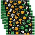 thumbnail image 1 of Erosebridal St. Patrick's Day Gifts Placemats Set of 4, Botanical Leaves Table Place Mats for in Door Dining, 1 of 4