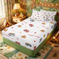 thumbnail image 1 of Erosebridal Sweet Camper Tent Dot Grid Zipper Full Size Comforter Sets with Fitted Sheet and 2 Pillowcases,Heart Text Zipper Bedding Set,Blush Ivory,4pcs,Reversible, 1 of 5