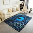 thumbnail image 1 of Erosebridal Teal Dragon Eye Area Rug for Bedside Living Room,Vintage 3D Dragon Rug ,Gothic Carpet Non Slip,Mythical Animal Decorative Washable Rug,Artistic Fantasy Room Decor Aesthetic 5x7, 1 of 5