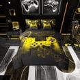 thumbnail image 1 of Erosebridal Teenage Gamer Bedding Sets Twin Size, Gaming Video Game Comforter Sets with Sheets, Yellow Gamepad Room Decor, Reversible 7-Piece, 1 of 4