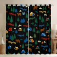 thumbnail image 1 of Erosebridal Teens Animal Bears Blackout Curtains Set of 2 (52x84 Each),Kids Boys Girls Camping Tents Window Curtains,Ultra Soft Home Decor, 1 of 6