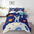 thumbnail image 1 of Erosebridal Teens Astronaut Bedding Full Comforter Set, Outer Space Bedding Sets Full with Comforter, Mystic Planet Reversible Down Comforter, Lightweight Room Decoration, 3 Pieces, 1 of 8