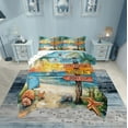thumbnail image 1 of Erosebridal Starfish Seashell Bedding Twin Comforter Set,Summer Beach Down Comforter,Teenager Bedroom Decor,Reversible,Lightweight,2-Piece, 1 of 8
