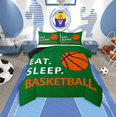 thumbnail image 1 of Erosebridal Teens Basketball Bedding Twin Comforter Set,Sport Gamer Down Comforter,Ball Game Decoration,Reversible,2-Piece, 1 of 8