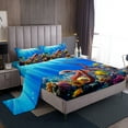 thumbnail image 1 of Erosebridal Sealife Octopus Sheet Set Twin,Marine Animal Bedding Sets Twin Size,Sea Room Decorative,Breathable,3pcs, 1 of 7