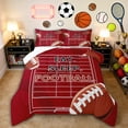 thumbnail image 1 of Erosebridal Teens Eat Sleep Baseball Queen Comforter Set 3pcs,Sport Gamer Bedding Comforter Set for Kids Boys Girls,Breathable Home Decor, 1 of 6