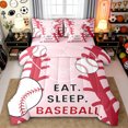 thumbnail image 1 of Erosebridal Teens Eat Sleep Baseball Twin Bedding Sets 7-Piece,Sport Gamer Bedding Comforter Set for Kids Boys Girls,Pink Reversible,Ultra Soft Home Decor, 1 of 6