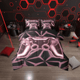 thumbnail image 1 of Erosebridal Teens Gamepads Bed in a Bag Full size,Black Pink Bed Set,Video Game Bedding Full Size,Breathable Geometric Room Decor,Reversible,7-Piece, 1 of 6