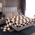 thumbnail image 1 of Erosebridal Teens Lattice Checkerd Bed Sheets Set Queen Size,Buffalo Plaid Bedding Queen Size,Teens Bedroom Decor,Ultra Soft,4 Pieces, 1 of 7