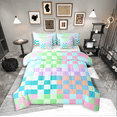 thumbnail image 1 of Erosebridal Teens Lattice Checkerd Bedding Queen Size,Buffalo Plaid Bed in a Bag Queen size,Teens Bedroom Decor,Lightweight,7 Pieces, 1 of 5