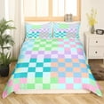 thumbnail image 1 of Erosebridal Teens Lattice Checkerd Duvet Cover Full,Buffalo Plaid Bedding Full Size,Teens Bedroom Decor,Lightweight,3pcs(No Comforter), 1 of 7