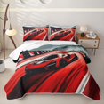 thumbnail image 1 of Erosebridal Teens Red Sport Car Quilt King,Boys Rally Race Fast Car King Coverlet Set, 1 of 7