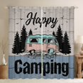 thumbnail image 1 of Erosebridal Teens Rustic RV Car Black Out Curtains,Boys Girls Happy Camping Curtains Pack of 2 (42x63 Each),Lightweight Room Decor, 1 of 6