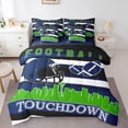 thumbnail image 1 of Erosebridal Teens Seattle Football Bedding Sets Twin Size,Sport Theme Comforter Sets with Sheets,Rugby Decor,Reversible,Breathable,7-Piece, 1 of 5