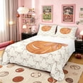 thumbnail image 1 of Erosebridal Teens Sport Basketball Queen Sheet Sets 4 Pieces,Kawaii Ribbon Bow Bed Set for Boys Girls,Super Cozy Room Decor, 1 of 5