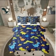 thumbnail image 1 of Erosebridal Teens Wildlife Dinosaur Bedding Sets Twin Size,Blue Green Comforter Sets with Sheets,Animal Decor,Breathable,7-Piece, 1 of 5