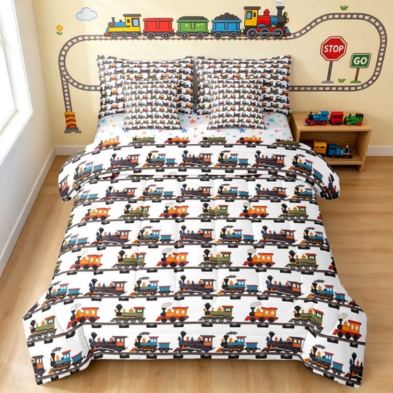 Erosebridal Train Full Size Bedding Sets, Pattern Full Size Bed in a ...