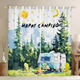 thumbnail image 1 of Erosebridal Travel Trailer Blackout Curtains Set of 2 (52x84 Each),Happy Camping Window Curtains For Camper Gifts, 1 of 7