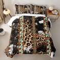 thumbnail image 1 of Erosebridal Tribal Aztec Twin Quilt Set, Leopard Cheetah Print Twin Coverlet Set, 2pcs, 1 of 7