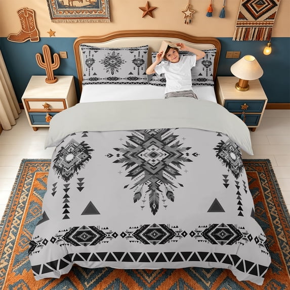 Coversll Designs Erosebridal Tribal Design Bedding,Vintage Aztec Geometric Duvet Cover ...