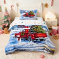 thumbnail image 1 of Manfei Truck Twin Comforter Sets Christmas Bedding Set, Black Gold 2 Pieces 1 Comforter and 1 Pillowcase, Xmas Reversible, 1 of 6