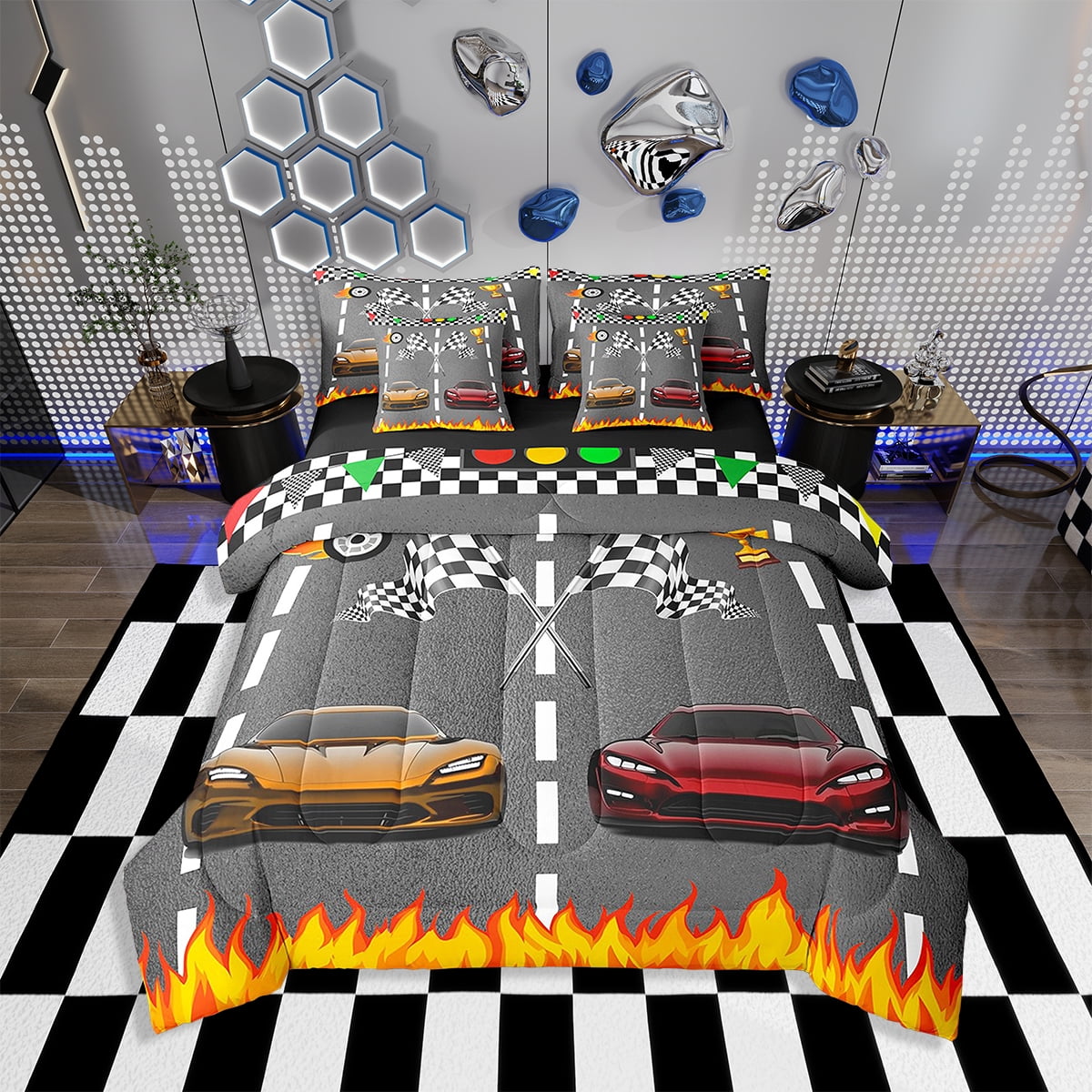 Race Car Twin Bedding Set Race Car Twin Bedding Set