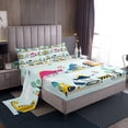 thumbnail image 1 of Erosebridal Twin Construction Bed Sheets Cute Dinosaur Sheet Set ,Excavator Truck Fitted Sheet Vehicle Tractor Room Decor Cartoon Animal Dino Bedding Set, 1 of 4
