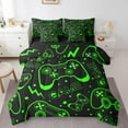 thumbnail image 1 of Erosebridal Video Game Bedding Sets Twin Size,Lightning Polka Dots Comforter Sets with Sheets,Black Green Bed in a Bag Twin size,Microfiber Male Bedroom Decor,Reversible,7-Piece, 1 of 6