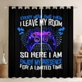thumbnail image 1 of Erosebridal Video Game Curtains for Living Room,Polka Dots 30%-50% Blackout Curtains Set of 2 (38x45),Black Blue Curtains and Drapes (38x45),Male Bedroom Decor, 1 of 6