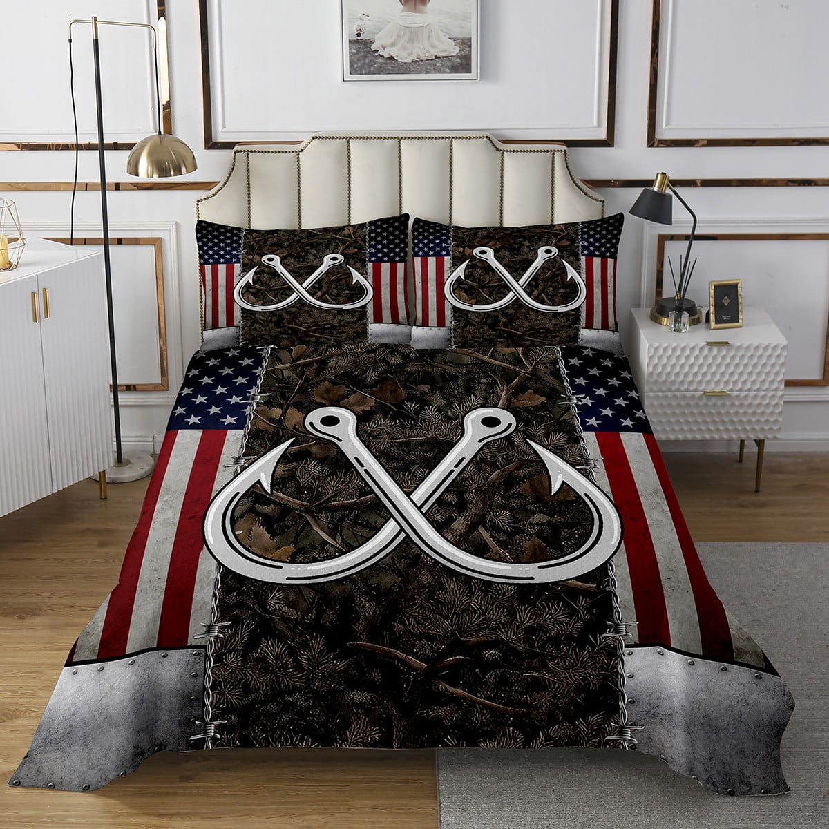 Republic of The Congo Personalized Quilt Bed Set Simple Flag Style LT9