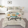 thumbnail image 1 of Erosebridal Vintage Camper Bedding King Comforter Set,Lodge Cabin Comforter Sets King Size,Happy Camping Duvet Insert,Ultra Soft Rustic Bedroom Decorative,Reversible,3pcs, 1 of 8