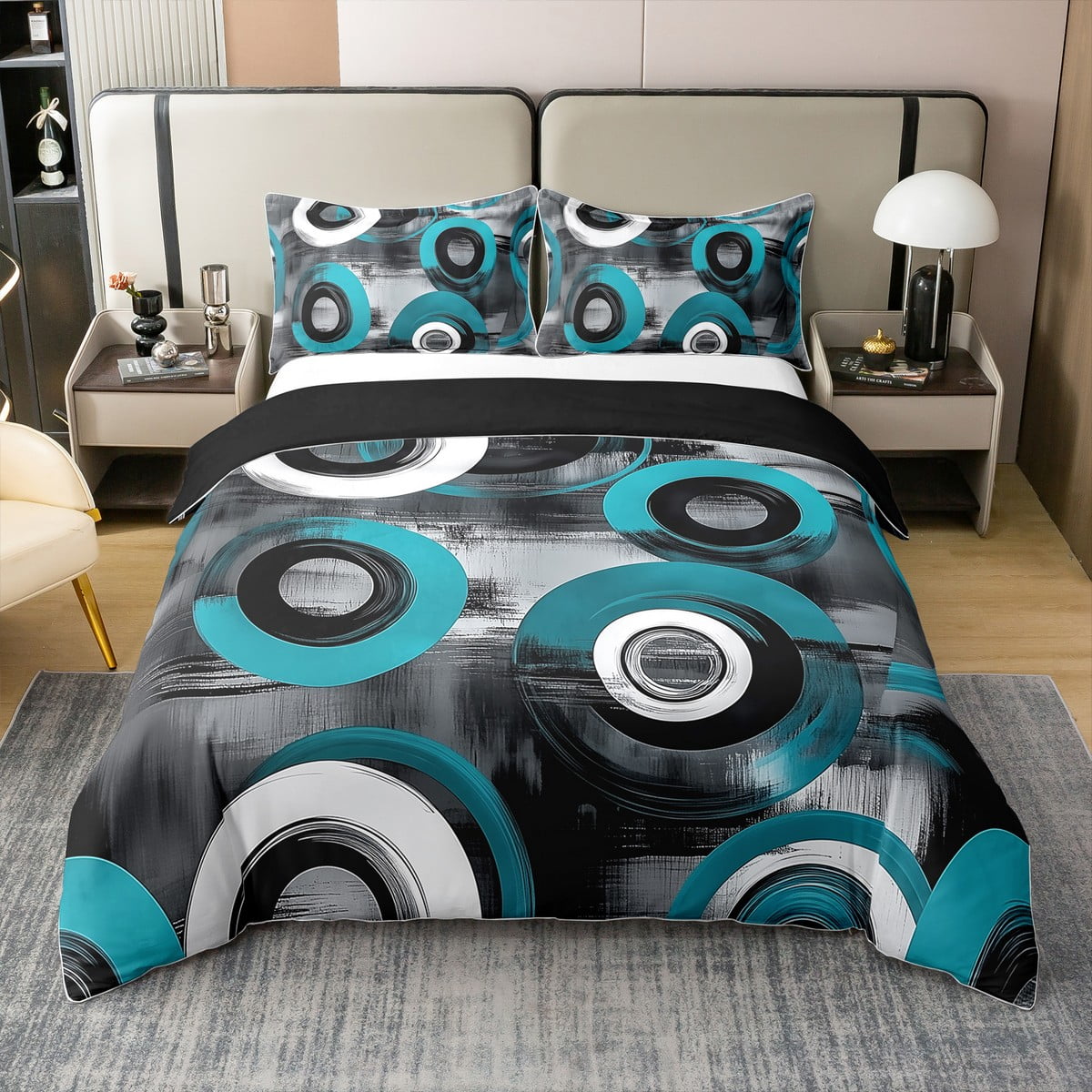Erosebridal Vintage Circle 100% Cotton Comforter Cover Full, Abstract ...