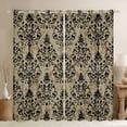 thumbnail image 1 of Erosebridal Vintage Damask Curtains and Drapes (38x54), Bohemian Hippie Floral 30%-50% Blackout Curtains for Bedroom, 1 of 6