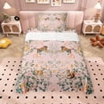 thumbnail image 1 of Erosebridal Vintage Floral Twin Sheet Sets, Wild Tiger Moose Squirrel Bedding, 3 Pieces, 1 Flat Sheet 1 Fitted Sheet and 1 Pillowcase, 1 of 5