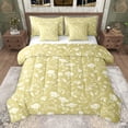thumbnail image 1 of Erosebridal Vintage Flower Bedding Comforter Set for Women, Yellow King Bedding Sets, Reversible, 7 Pieces, 1 of 5