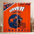 thumbnail image 1 of Erosebridal Vintage Football Helmet Curtains Pack of 2 (42x84), Soccer Sport Curtains for Living Room, Orange Navy 30%-50% Black Out Curtains, Window Curtains Room Decoration, 1 of 6