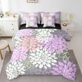 thumbnail image 1 of Erosebridal Vintage Mandala Bedding Sets Twin Size, Purple Flower Comforter Sets with Sheets, Boho Style Decor, Reversible 7 Pieces, 1 of 5