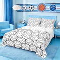 thumbnail image 1 of Erosebridal Volleyball Full Size Sheets, Sport Bed Sheets for Boys and Girls, 4-Piece, 1 Flat Sheet, 1 Fitted Sheet and 2 Pillowcases, 1 of 6