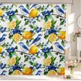 thumbnail image 1 of Erosebridal Watercolor Bird Animals Shower Curtain 72Wx72L,Rustic Branch Bathroom Curtain,White Blue, 1 of 5
