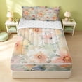 thumbnail image 1 of Erosebridal Watercolor Blossom Zipper Twin Comforter Sets with Fitted Sheet and 2 Pillowcases, Chic Flower Zipper Bedding Set, Reversible, Watercolor Blush, Reversible, 1 of 7